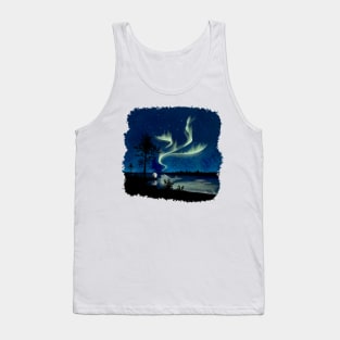 Double aurora in Scandinavia Tank Top